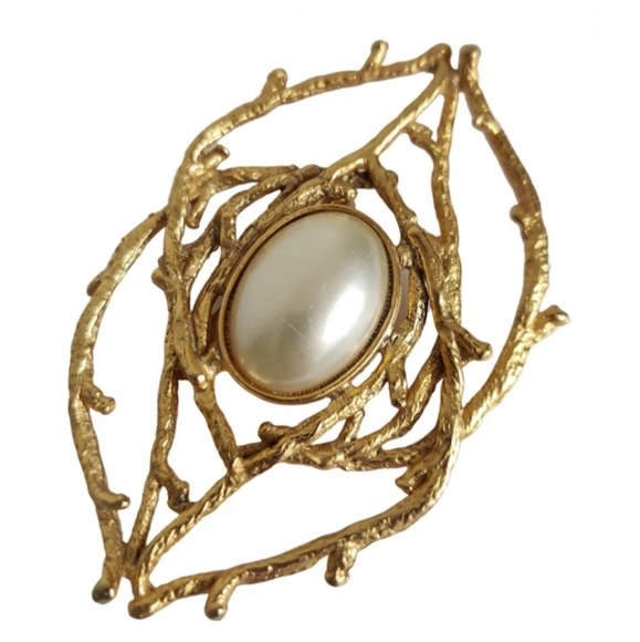 Vintage MCM modernist statement brooch - Picture 2 of 8